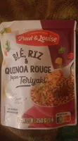 Blé riz et quinoa rouge façon teriyaki