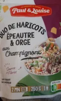 Duo de haricots épeautre et orge aux champignons