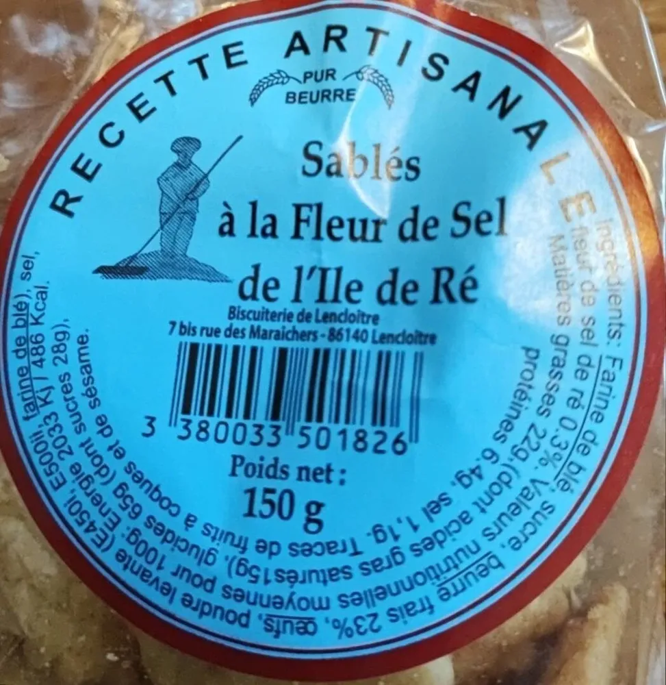 Sablés à la fleur de sel de l'île de ré