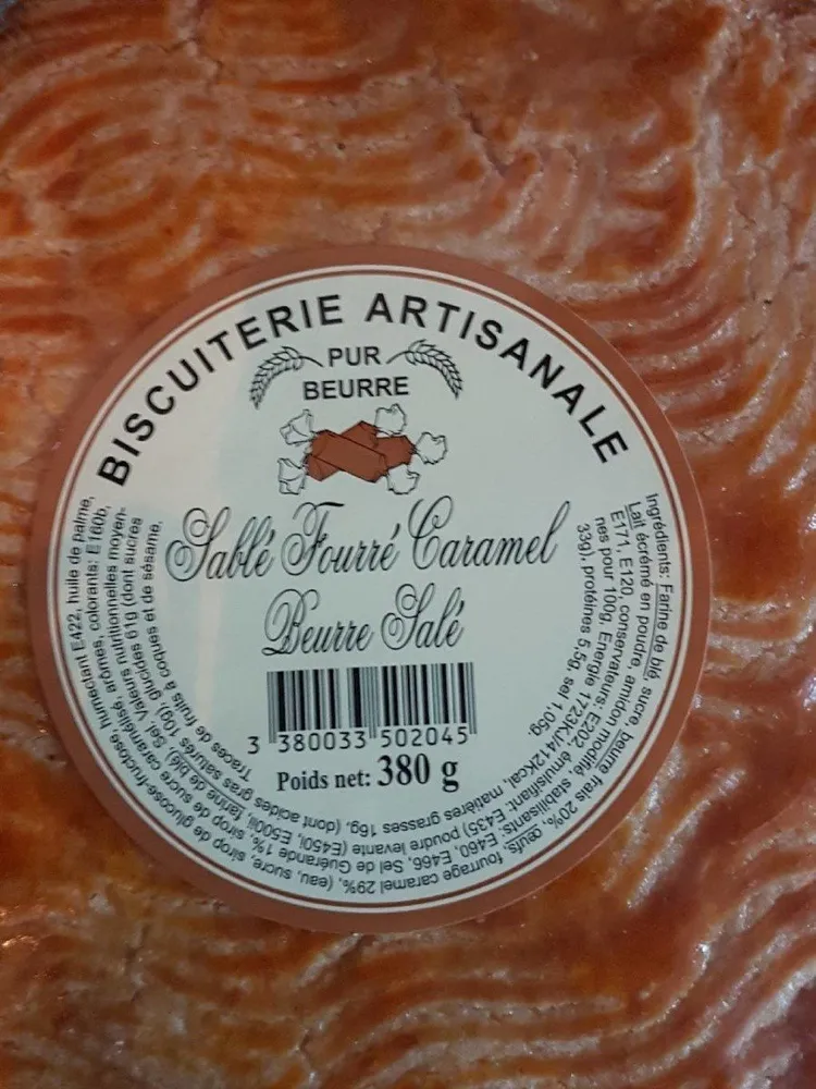 Sablé fourré caramel beurre salé