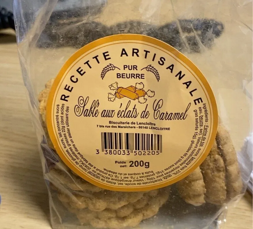 Sables aux eclats de caramel