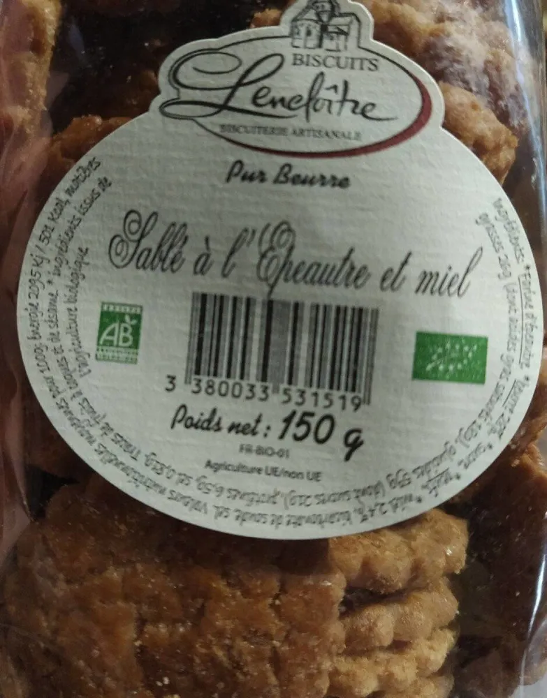Sablé à l'épautre et miel