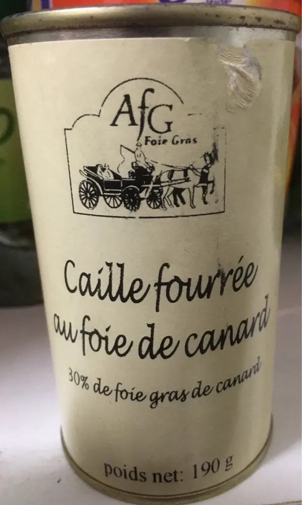 Caille fourrée au foie de canard
