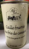 Caille fourrée au foie de canard