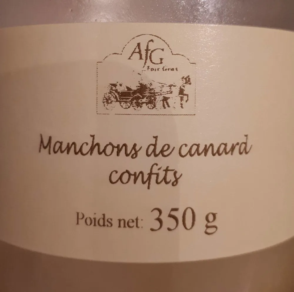 Manchons de canard confits