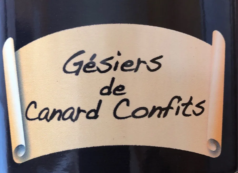 Gésiers de canard confits