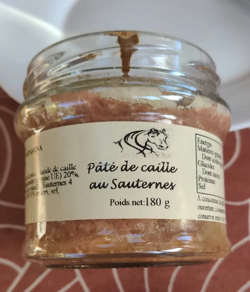 Pâté de caille au sauterne