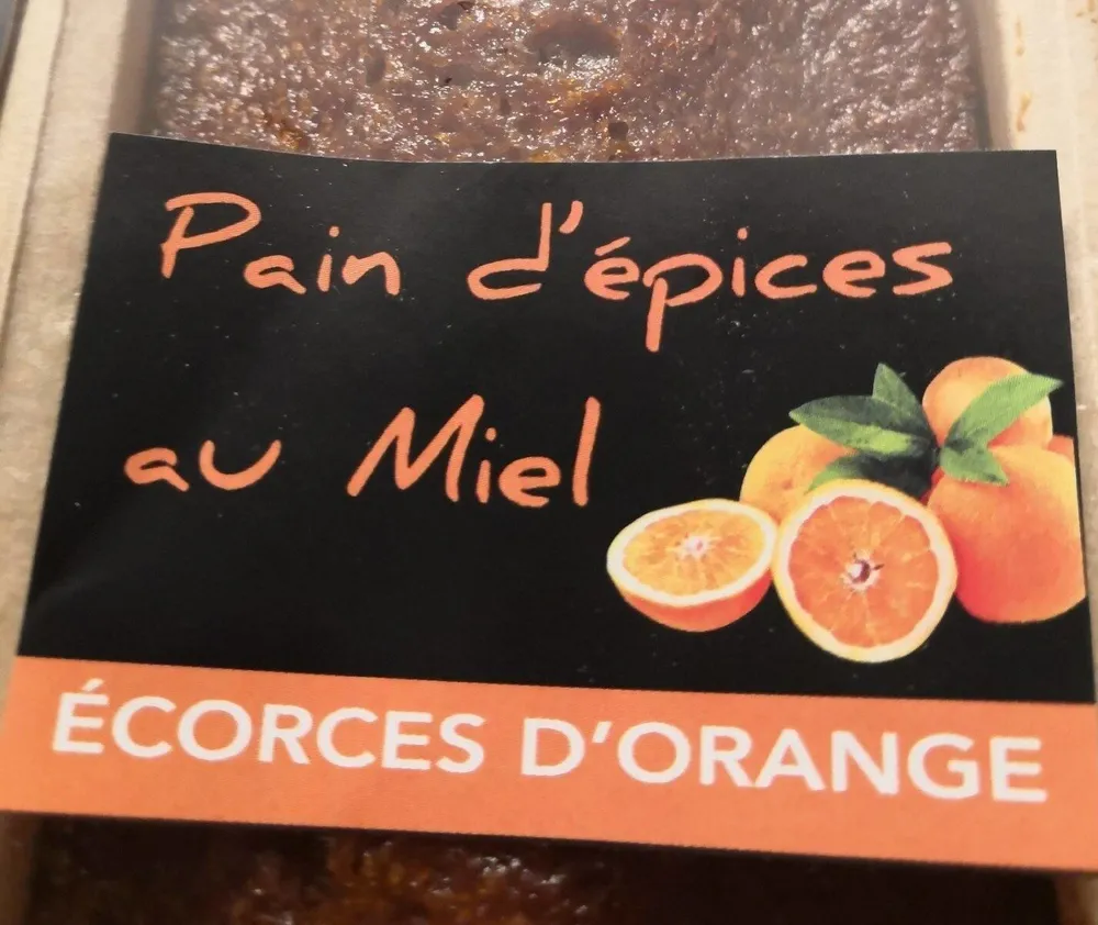 Pain d'épices au miel et Ecorces d'orange