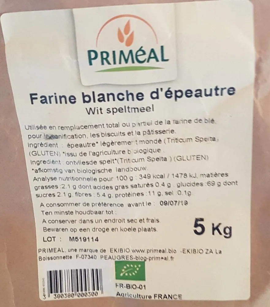Farine blanche d'épeautre