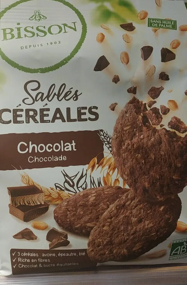 Sablés céréales chocolat