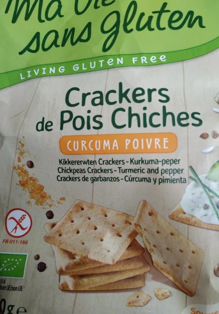 Crackers de pois chiches curcuma poivre