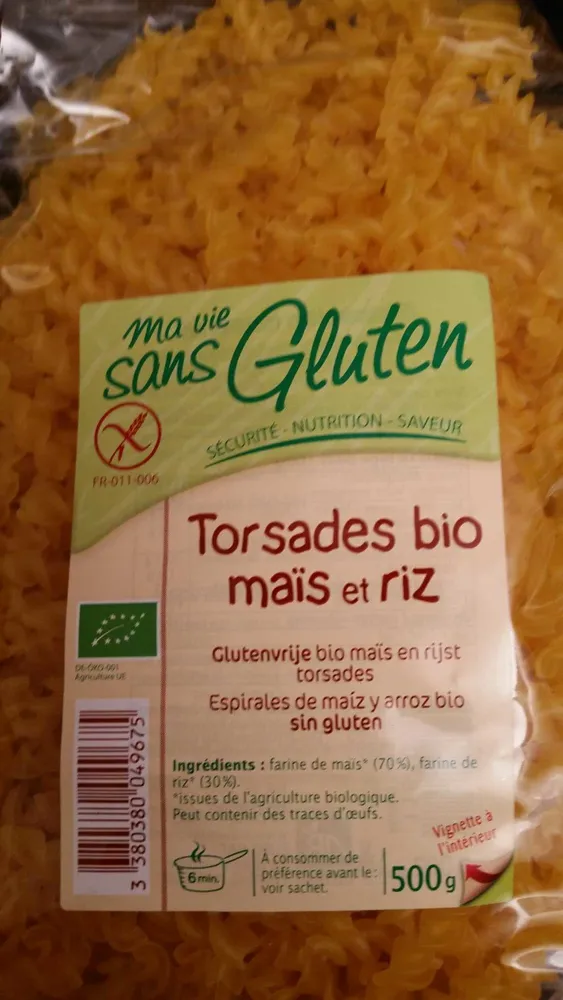 Torsades Bio Mais et Riz