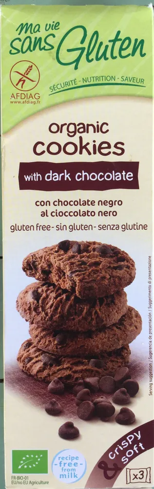Cookies bio au chocolat noir