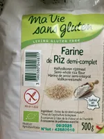 Farine bio de riz demi-complet
