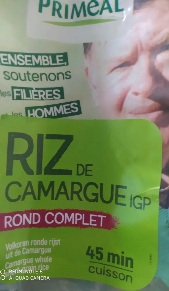Riz de Camargue IGP rond complet