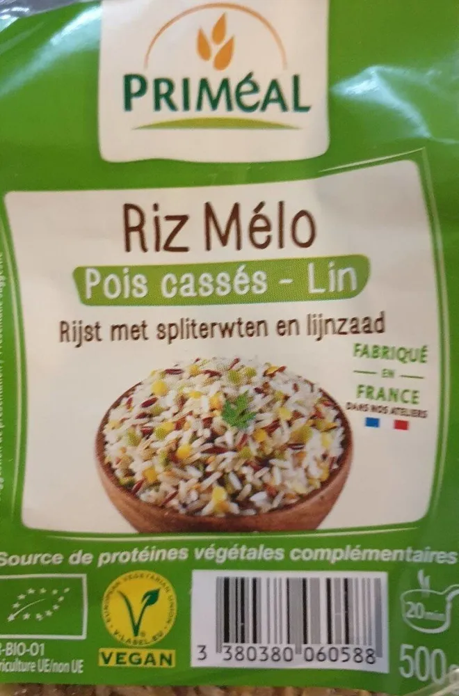 Riz mélo pois cassés - lin