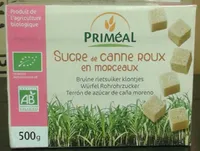 Sucre de canne roux en morceaux