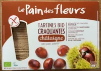 Tartines craquantes bio à la châtaigne sans gluten