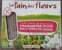 Tartines bio craquantes multi-céréales sans gluten