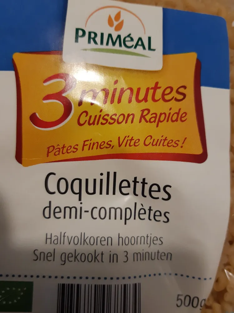 Coquillettes Cuisson Rapide 3 Minutes