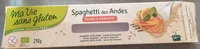 Spaghetti Des Andes 3 Céréales Bio - 250 G - Ma Vie Sans Gluten