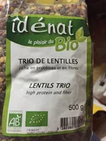 Trio de lentilles bio