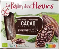 Tartines craquantes bio cacao