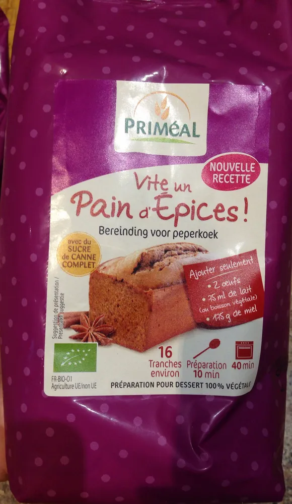 Préparation Pain d'épices