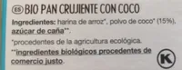 Pan crujiente con coco