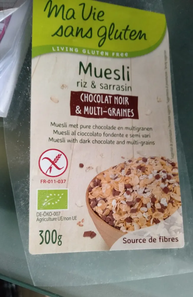 Muesli Bio Chocolat Noir et Multi-Graines