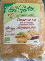 Chapelure 3 Céréales Bio - 220 G - Ma Vie Sans Gluten
