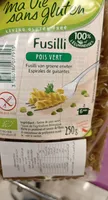 Fusilli Au Pois Vert Bio - 250 G - Ma Vie Sans Gluten