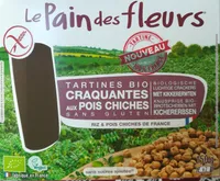 Tartines Bio craquantes aux pois chiches sans gluten