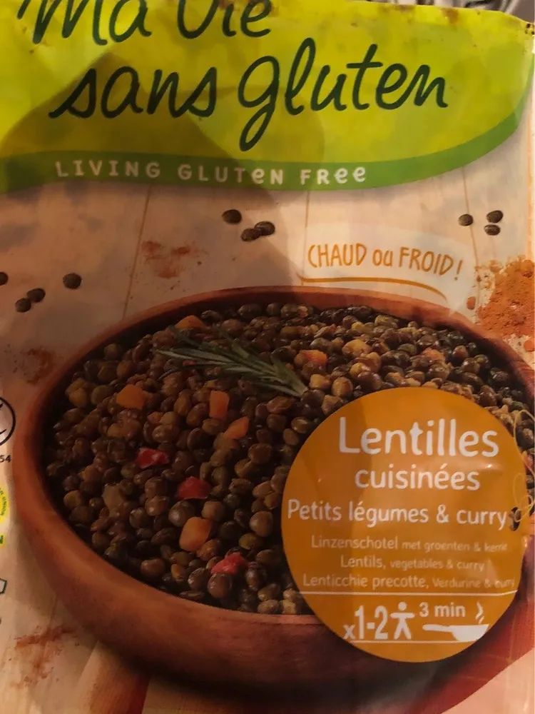 Lentilles Cuisinées Petits Légumes Curry