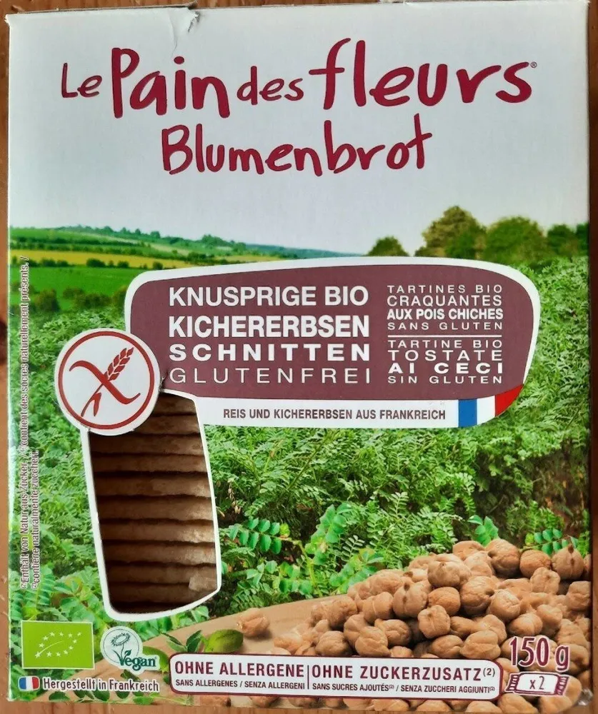 Tartines bio craquantes aux pois chiches