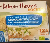Tartines Bio Craquantes au Sarrasin Sans Gluten