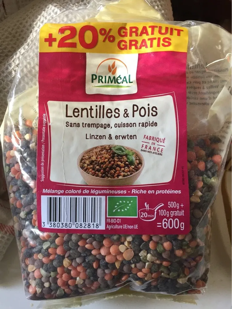 Lentille et pois