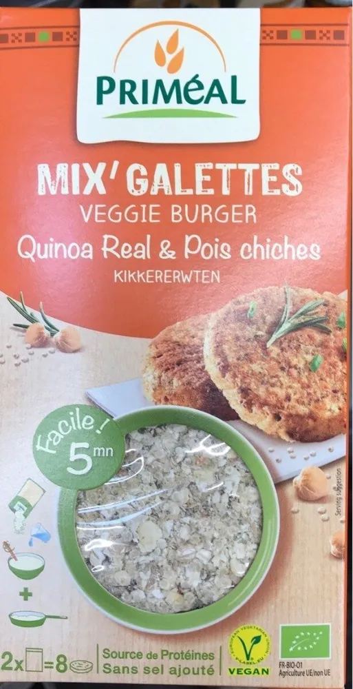 Mix' galette veggie burger
