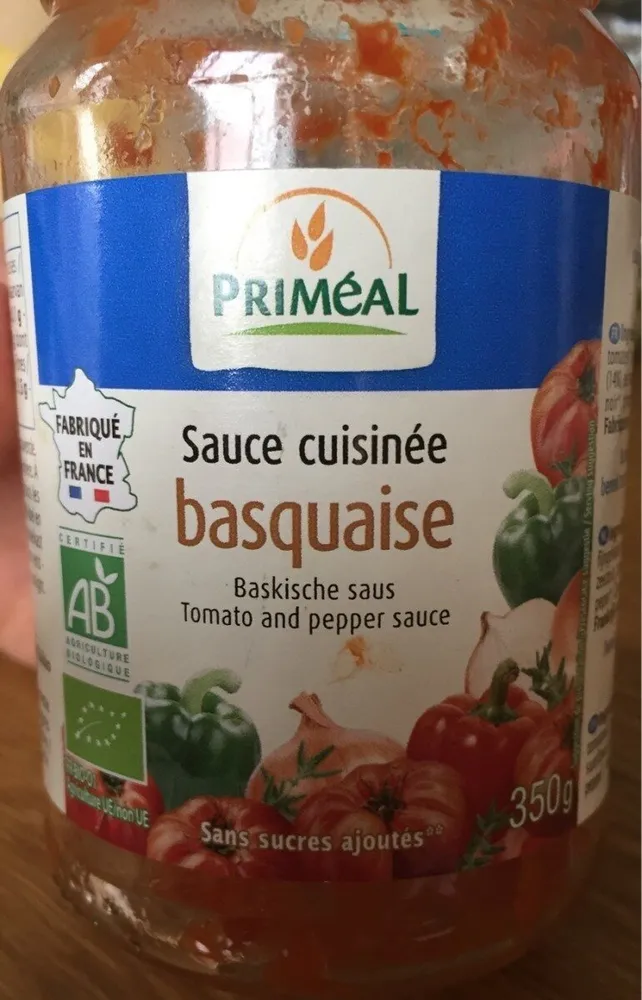 Sauce cuisinée basquaise