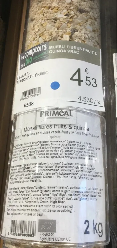 Muesli vrac fruits et quinoa