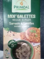 Mix'galettes sarrazin et lentilles