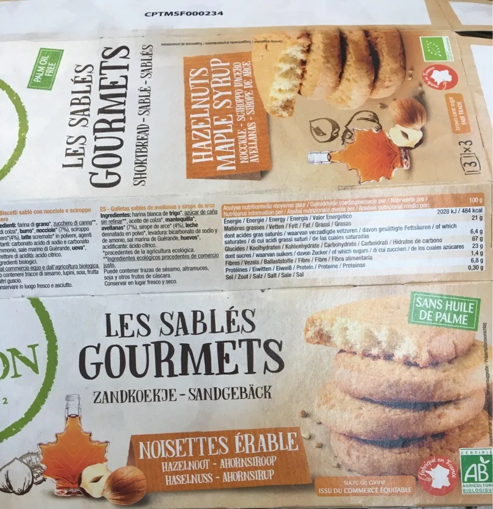 Les sables gourmets