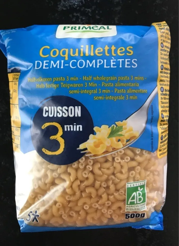 Coquillette demi-complètes
