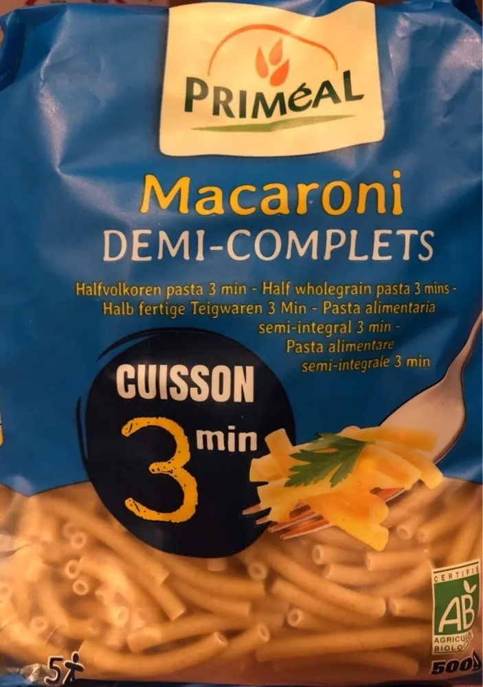 Macaroni demi-complets