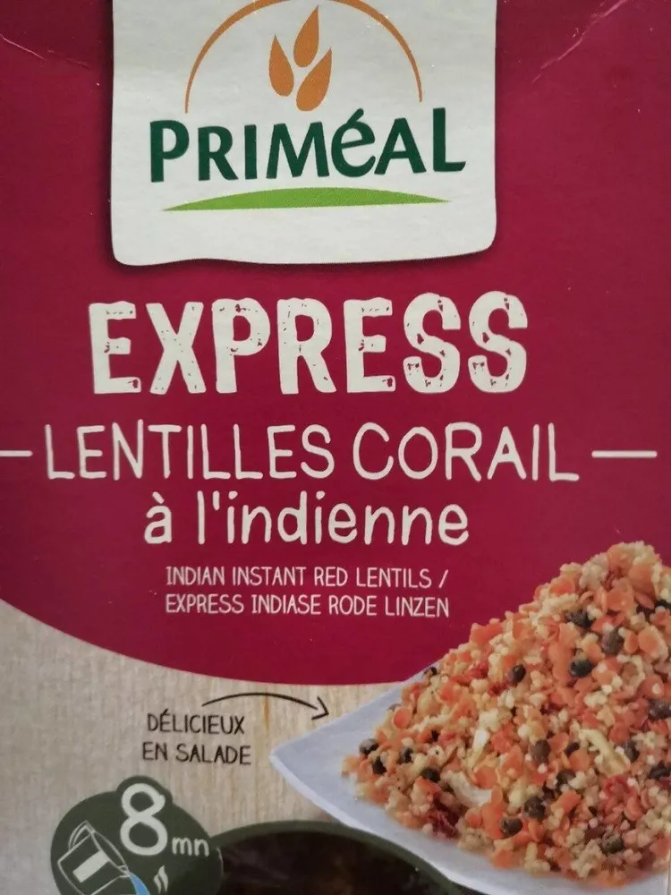 Express-Lentilles corail à l'indienne