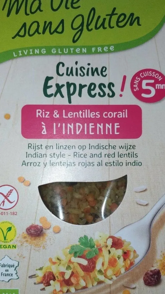 Riz et lentilles corail à  l'indienne