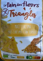 le pain des Fleurs mais kurkuma Triangles