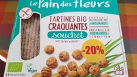 Tartines bio craquantes au souchet - le pain des fleurs