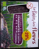 Tartines bio craquantes au riz noir