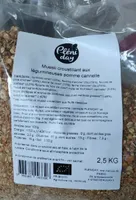 Muesli croustillant aux légumineuses pomme cannelle